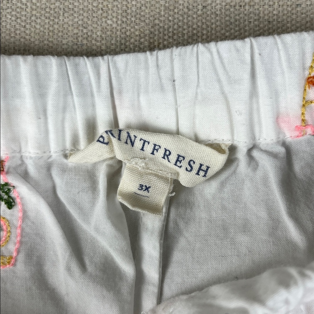 Printfresh Bubbly Brunch Embroidered Cropped Paja… - image 3